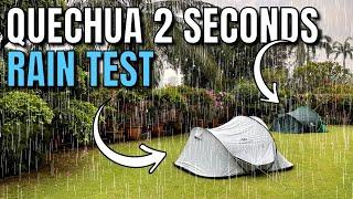 [RAIN TEST] Quechua 2 Seconds Tents