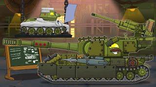 Major repair of transformation of Kitoboy. Cartoons about tanks