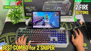 Premium SpinBot Keyboard and Mouse Unboxing & Full Setup | Play Free Fire with keybord mouse mobile