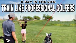 TRAIN LIKE PRO GOLFERS: A Day in the Life of 2 Professional Golfers.