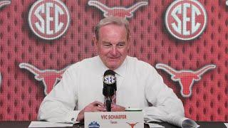 Texas Vic Schaefer WIN over LSU in SEC tournament postgame