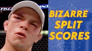 BIZARRE Split Decision Scores with ENORMOUS Variance in UFC (Do Judges Watch the Same Fight???)