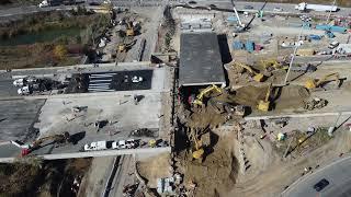 Metrolinx Hurontario LRT Push box installation progress