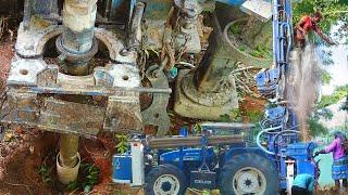 Tractor Borewell Drilling  Step By Step Tractor Borewell Drilling 300 Feet Deep 2.5 Inch Water