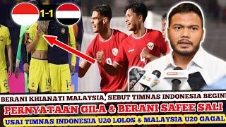  ALLHAMDULILAH TIMNAS U20 LOLOS, SAFEE SALI MENDADAK BICARA INI DI MEDIA SEBUT INDONESIA & MALAYSIA