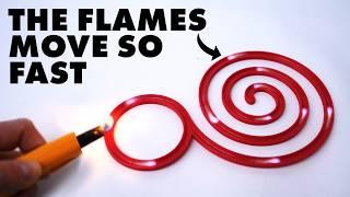 Bizarre traveling flame discovery