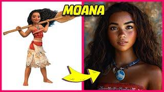 Moana Characters IN REAL LIFE 2024 + Guess The Movie By Emoji  | Disney Emoji Quiz | Dino Quiz