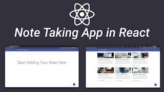 Simple Note Taking App in React JS