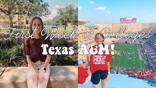 First Week of College at Texas A&M!