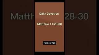Daily Devotion # Today Scripture Reading #