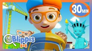 GIANT BLIPPI on the Clubhouse in 'Find the Blippis' on Roblox! | BEST OF BLIPPI PLAYS ROBLOX!