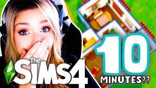 10 MINUTE Build Challenge in The Sims 4 *HARD*