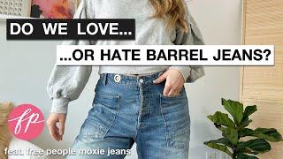 Do We Love or Hate Barrel Jeans? #freepeople #denimtrends