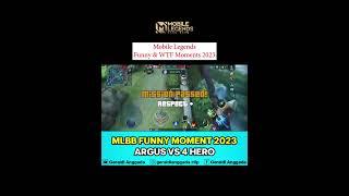 ARGUS VS 4 HEROES !!! FUNNY WTF MOMENTS MLBB 2023 #shorts #mlbb #mobilelegends #argus #argusgameplay