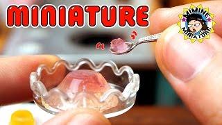 [ENG]미니어쳐 진짜요리!! 탱글탱글 젤리푸딩 Miniature Real Cooking - Jelly pudding /미미네 ミミネミニチュア