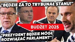 "Ewidentna niekonstytucyjność". Budżet 2025. Kowalski: Będzie za to Trybunał Stanu