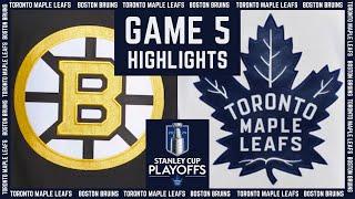 Game 5 Highlights | Maple Leafs vs. Bruins – Apr 30, 2024 (w/Joe Bowen)