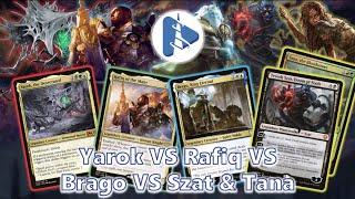 DOUBLING TRIGGERS IS BONKERS!!! EDH Gameplay 112 - Yarok VS Rafiq VS Brago VS Szat & Tana