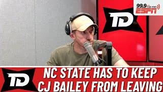 How does NC State football make sure CJ Bailey stays?