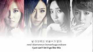 T-ara - Don't leave~ lyrics on screen (KOR/ROM/ENG)