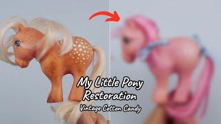 My Little Pony Vintage Toy Restoration: Cotton Candy De-Yellowing & Hair Re-tinting