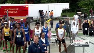 TF: Cole Beck clocks 9.87 to set 100m school record