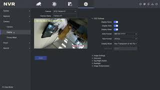 Hikvision NVR GUI 4.30 Turn on WDR
