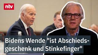 Kleim zu Waffen-Freigabe für Kiew: Bidens Wende "ist Abschiedsgeschenk und Stinkefinger" | ntv