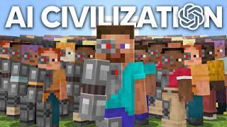 100 AIs Simulate Civilization in Minecraft