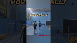 Careful when you play net shot| Badminton doubles rally| Sarcastic shuttler|Gaurav bharti #badminton