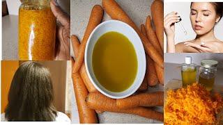 EASY WAY:: TO DIY CARROT OIL FOR HEALTHY HAIR, GLOWING SKIN, PLUS COOKING| Using only 2 ingredients