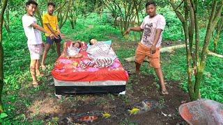 24 JAM TIDUR DI TENGAH HUTAN PAKE KASUR AJA!!