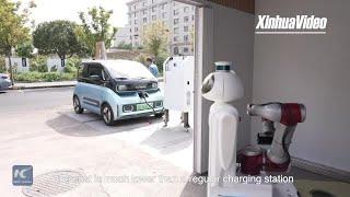 Smart charging robots hit the streets in China