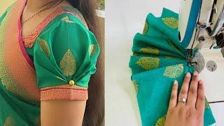 New Model Blouse Sleeves Design Cutting and stitching | Baju Ki Design | Astin Ki Design