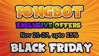 PONGBOT - Black FRIDAY! Exclusive OFFERS up to 15% | Nov 21-27 #tabletennis #pingpong #robot #ai