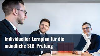 Individueller Lernplan für die mündliche Steuerberaterprüfung