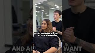 “I want to blend my grey hair…” #balayage #embraceyourself #haircolor