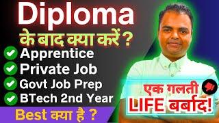 Best Career Opportunities After Diploma, BTech, Private Jobs, Govt Job Preparation, Apprentice