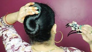 Beautiful  Quick & Easy Juda Hairstyle For Everyday/ Simple Juda Hairstyle For Daily Use For Girls