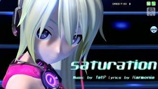 [60fps Full風] saturation - Hatsune Miku 初音ミク Project DIVA Arcade English lyrics Romaji subtitles