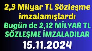 2,12 MİLYAR TL SÖZLEŞME İMZALADILAR #borsa #hisse #yorum #kaphaberi