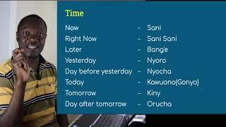 Luo Language - Time and Direction