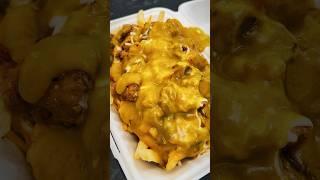 Salt and chili chicken loaded fries with cheese and curry sauce at Wellshot Deli (Tollcross, Glasgow