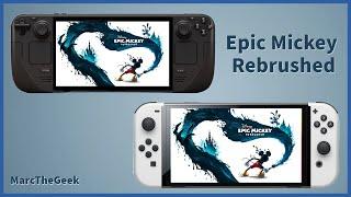 Disney Epic Mickey: Rebrushed Gameplay (Switch vs Deck)