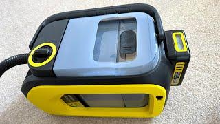 Karcher SE 3 18 Compact Battery SPRAY EXTRACTION CLEANER carpet cleaning test