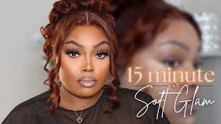 EASY 15 MINUTE SOFT GLAM MAKEUP  |  EVERYDAY MAKEUP (WOC)