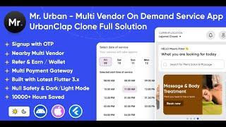 Mr. Urban - Multi Vendor On Demand Home Service App | UrbanClap Clone | Full Solution | Zozo Studio