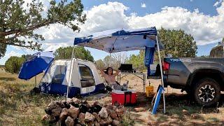 Exploring Long Lake with Some Campfire Fun | Lake Side Camping in Coconino National Forest