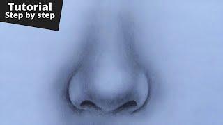 How To Draw Nose - Step by step easy