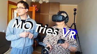 Grandmother Tries VR for the First Time - English Subtitles